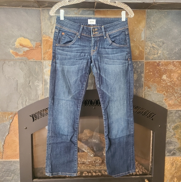 Hudson Jeans Light Blue Capri/Cropped Jean Pants slim fit size 24 mid rise waist - Picture 3 of 10